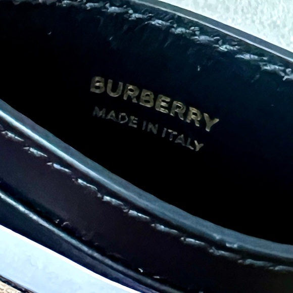 Burberry Check Card Case in Black - Picture 8 of 9